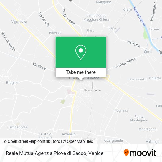 Reale Mutua-Agenzia Piove di Sacco map