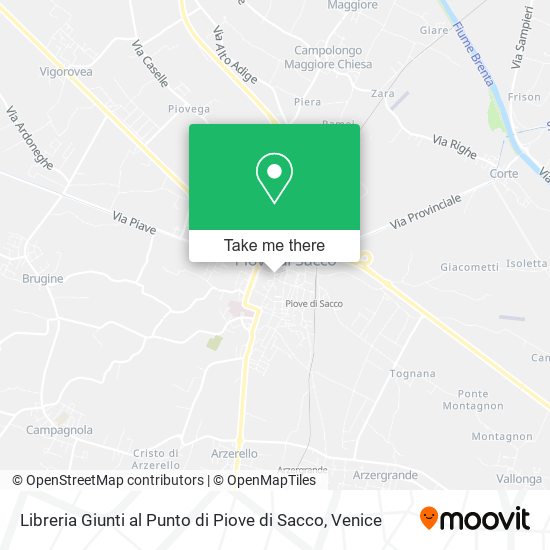 Libreria Giunti al Punto di Piove di Sacco map