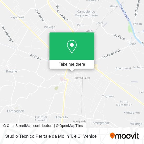 Studio Tecnico Peritale da Molin T. e C. map