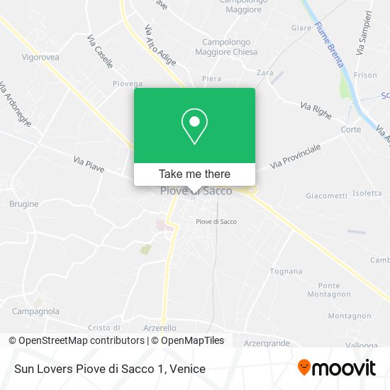 Sun Lovers Piove di Sacco 1 map