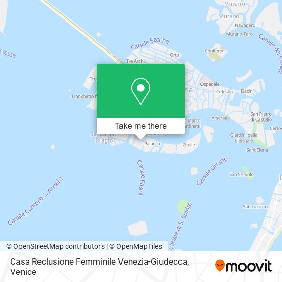 Casa Reclusione Femminile Venezia-Giudecca map