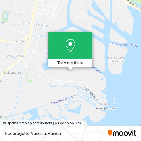 Ecoprogetto Venezia map