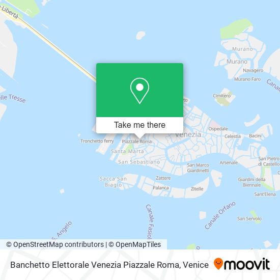 Banchetto Elettorale Venezia Piazzale Roma map