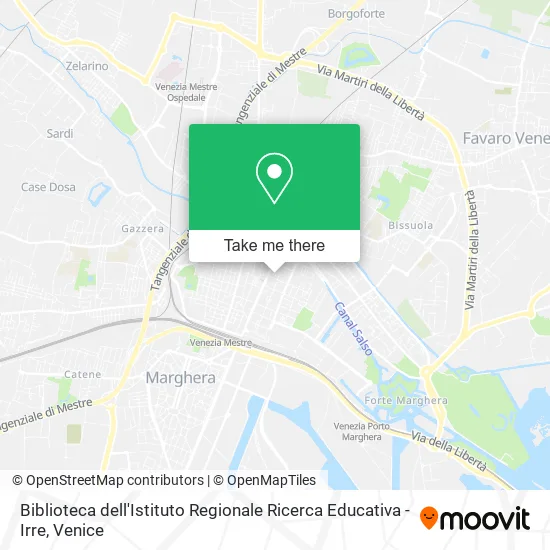 Biblioteca dell'Istituto Regionale Ricerca Educativa - Irre map