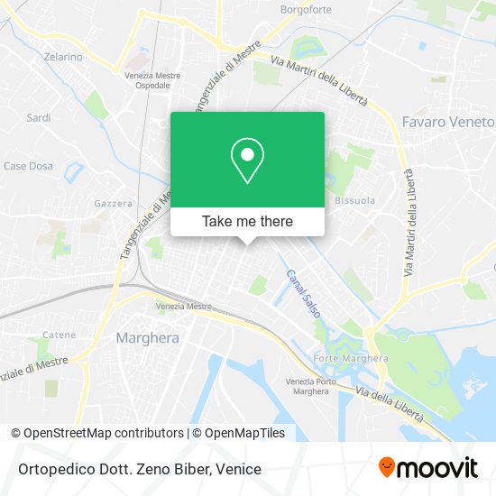 Ortopedico Dott. Zeno Biber map