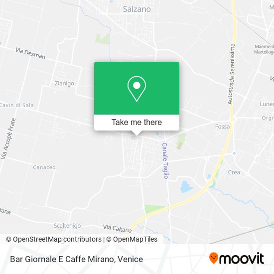 Bar Giornale E Caffe Mirano map