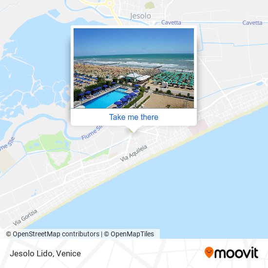 Jesolo Lido map