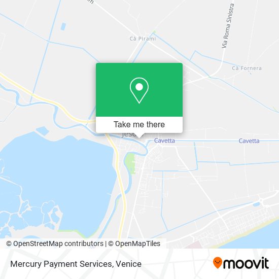 Mercury Payment Services map