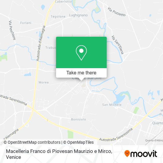 Macelleria Franco di Piovesan Maurizio e Mirco map