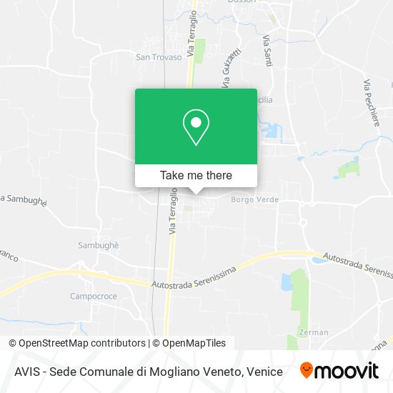 AVIS - Sede Comunale di Mogliano Veneto map
