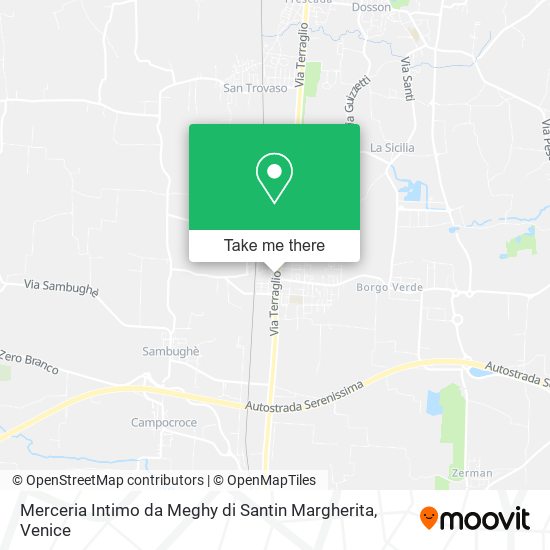 Merceria Intimo da Meghy di Santin Margherita map