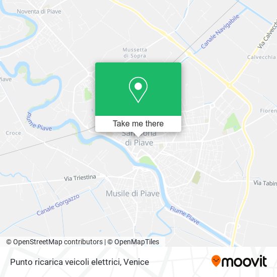 Punto ricarica veicoli elettrici map