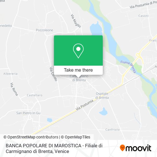 BANCA POPOLARE DI MAROSTICA - Filiale di Carmignano di Brenta map