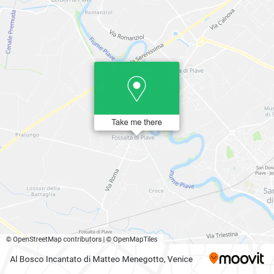 Al Bosco Incantato di Matteo Menegotto map