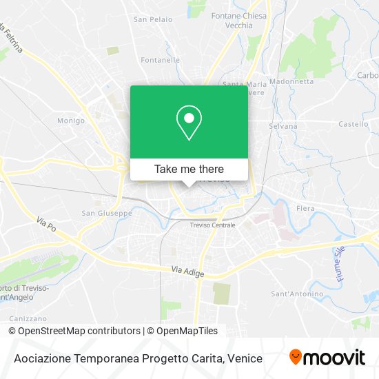 Aociazione Temporanea Progetto Carita map