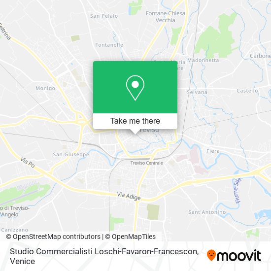 Studio Commercialisti Loschi-Favaron-Francescon map