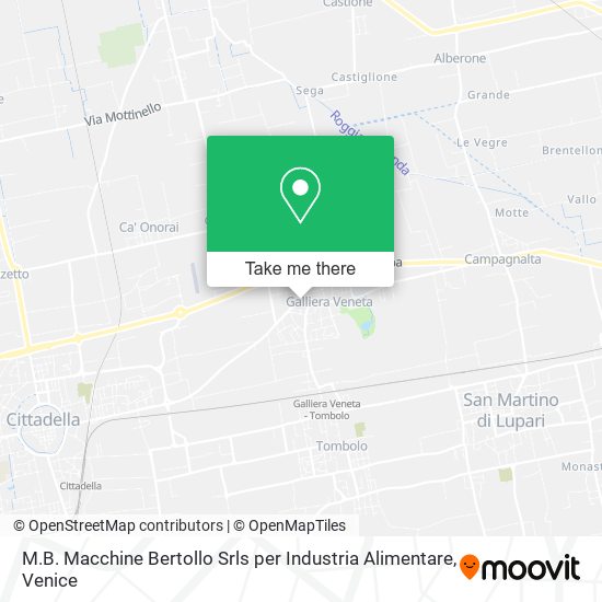 M.B. Macchine Bertollo Srls per Industria Alimentare map