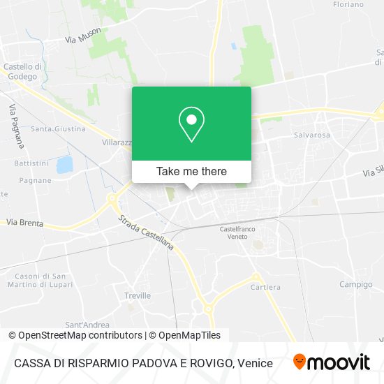 CASSA DI RISPARMIO PADOVA E ROVIGO map