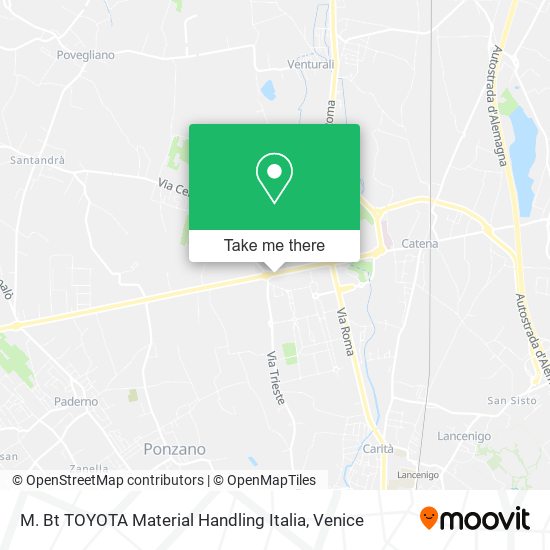 M. Bt TOYOTA Material Handling Italia map