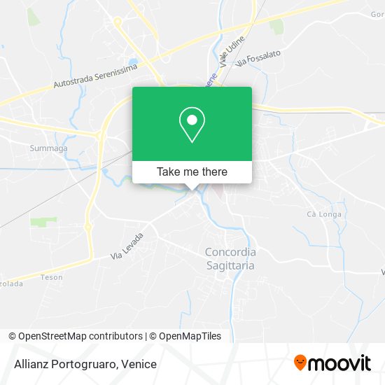 Allianz Portogruaro map