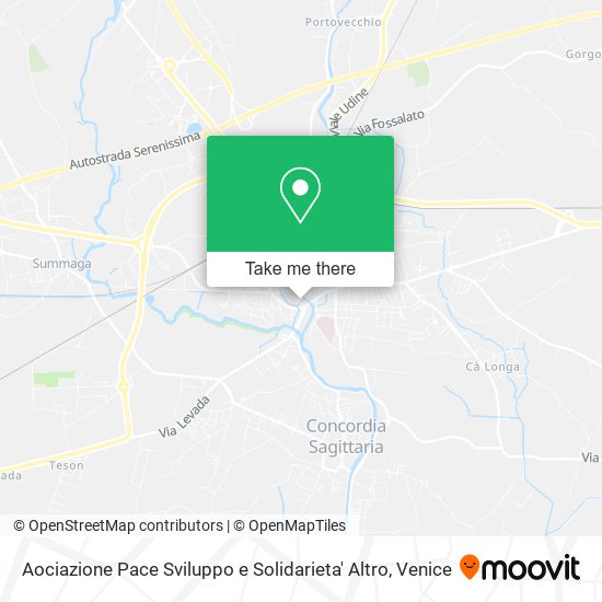 Aociazione Pace Sviluppo e Solidarieta' Altro map