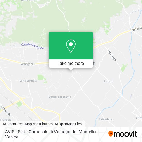 AVIS - Sede Comunale di Volpago del Montello map