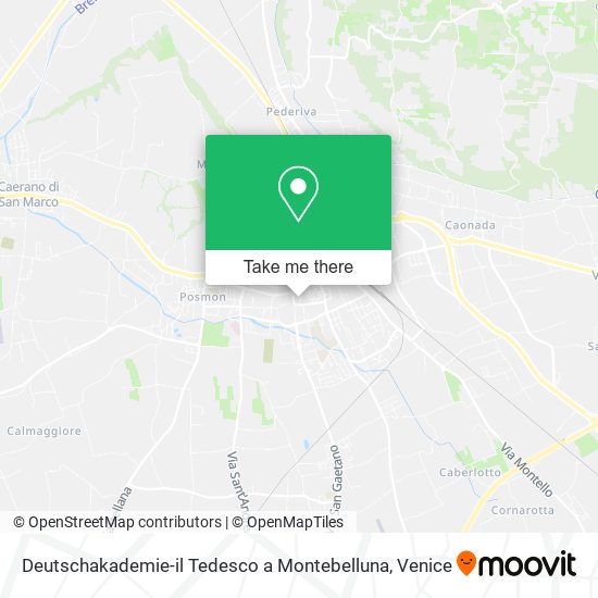 Deutschakademie-il Tedesco a Montebelluna map