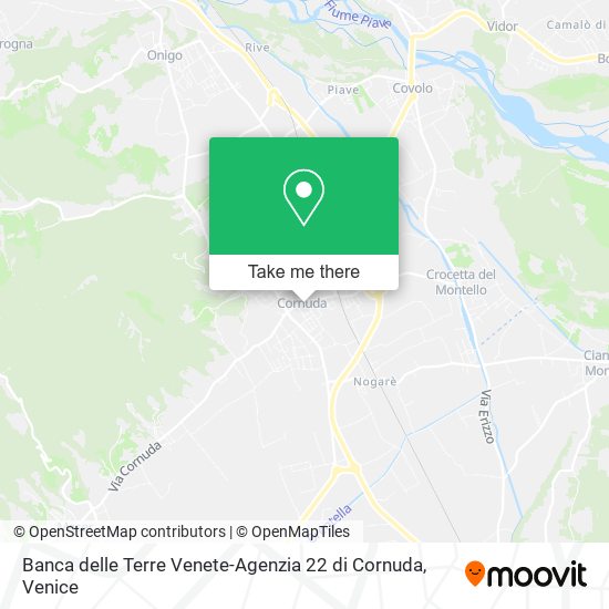 Banca delle Terre Venete-Agenzia 22 di Cornuda map