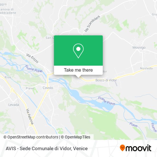 AVIS - Sede Comunale di Vidor map