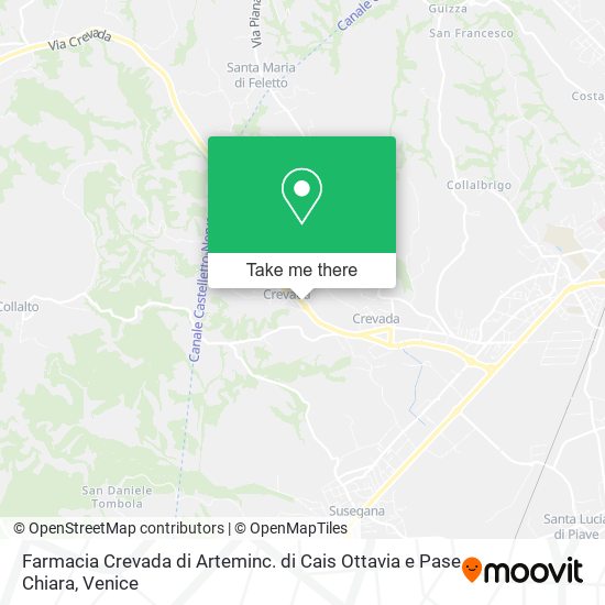 Farmacia Crevada di Arteminc. di Cais Ottavia e Pase Chiara map