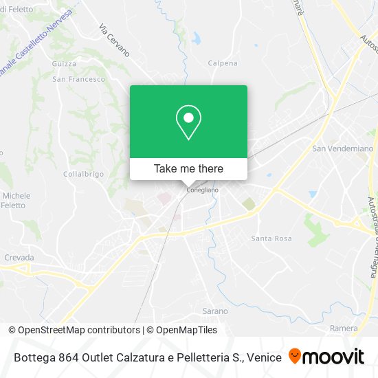 Bottega 864 Outlet Calzatura e Pelletteria S. map