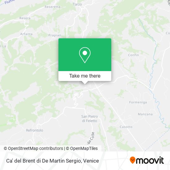 Ca' del Brent di De Martin Sergio map