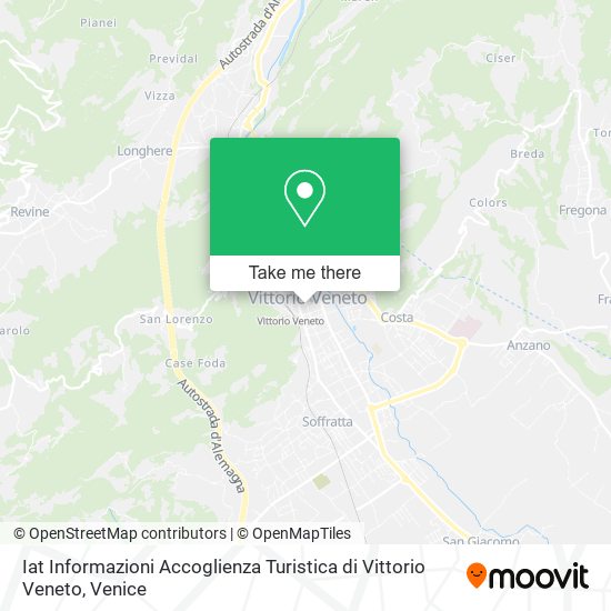 Iat Informazioni Accoglienza Turistica di Vittorio Veneto map