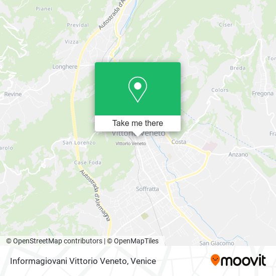 Informagiovani Vittorio Veneto map