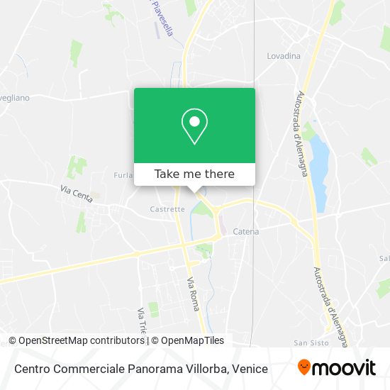 Centro Commerciale Panorama Villorba map