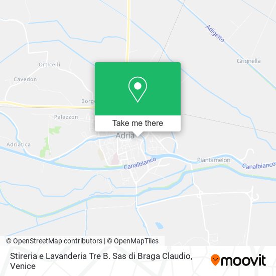 Stireria e Lavanderia Tre B. Sas di Braga Claudio map