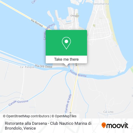 Ristorante alla Darsena - Club Nautico Marina di Brondolo map