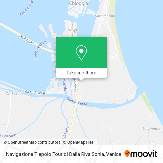 Navigazione Tiepolo Tour di Dalla Riva Sonia map