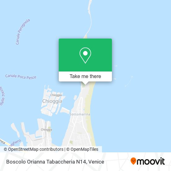 Boscolo Orianna Tabaccheria N14 map