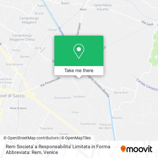 Rem Societa' a Responsabilita' Limitata in Forma Abbreviata: Rem map