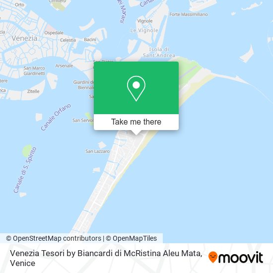 Venezia Tesori by Biancardi di McRistina Aleu Mata map