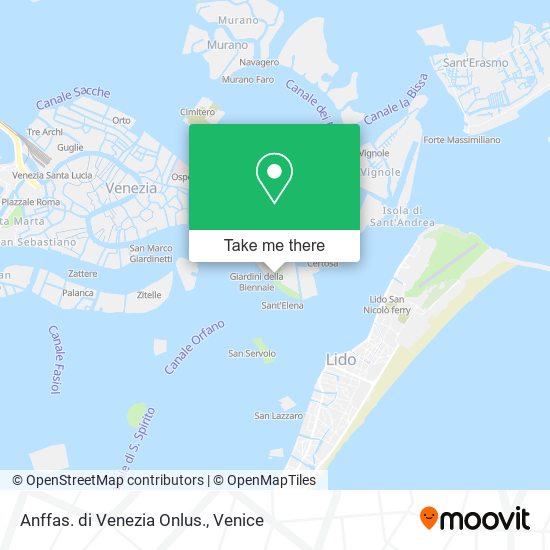 Anffas. di Venezia Onlus. map