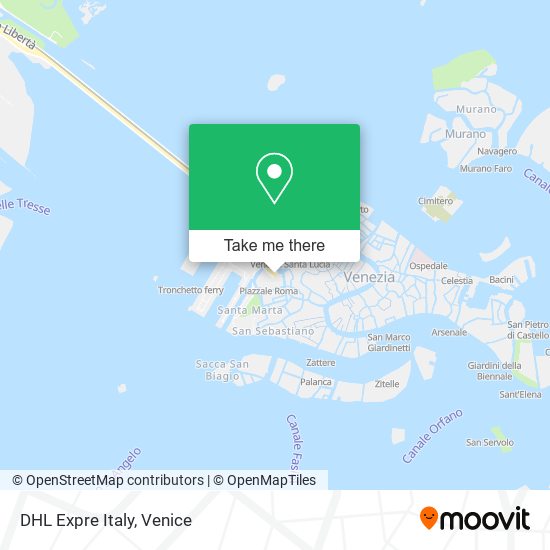 DHL Expre Italy map