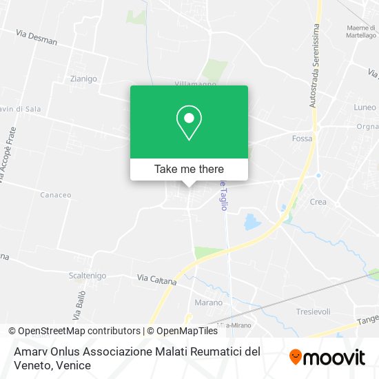 Amarv Onlus Associazione Malati Reumatici del Veneto map