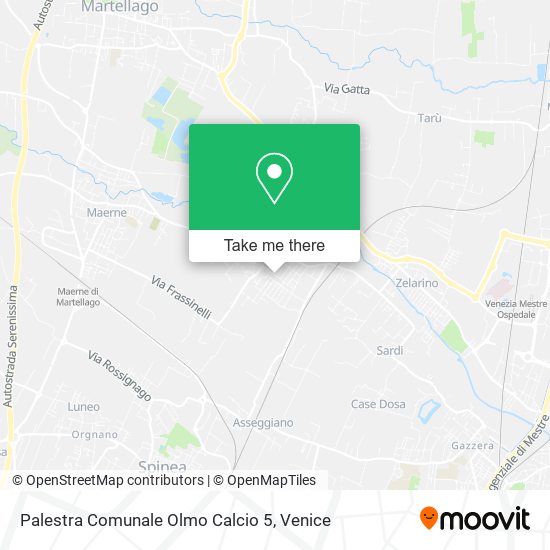 Palestra Comunale Olmo Calcio 5 map