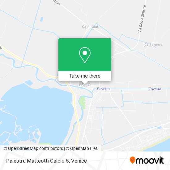 Palestra Matteotti Calcio 5 map