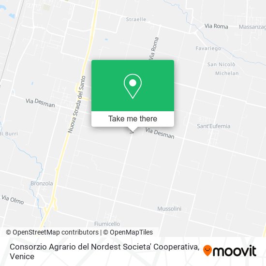 Consorzio Agrario del Nordest Societa' Cooperativa map