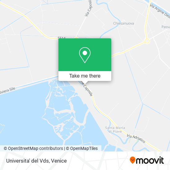 Universita' del Vds map