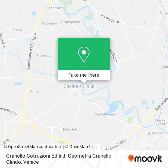 Granello Cotruzioni Edili di Geometra Granello Olindo map