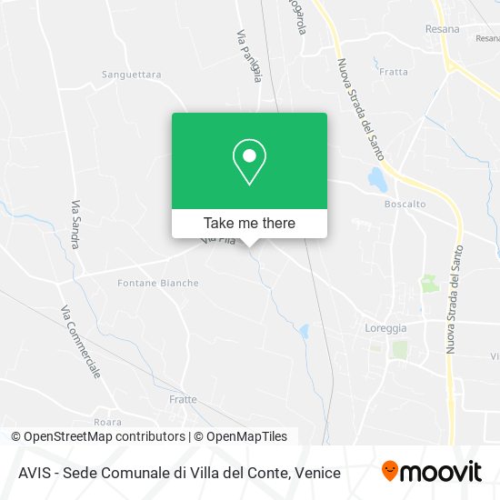 AVIS - Sede Comunale di Villa del Conte map